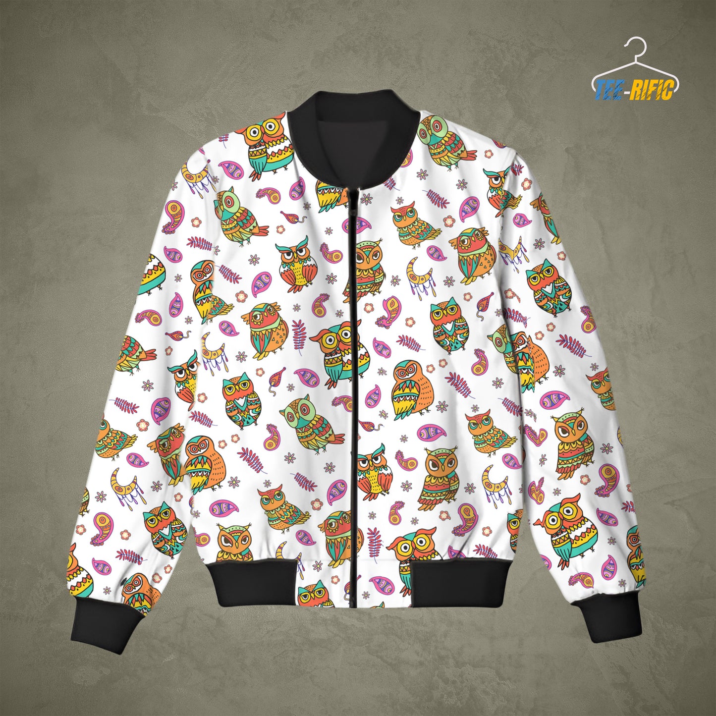 All Over Print Bengali Madhubani Art Style Bomberd Jacket. Ideal for creative minds, who love good artistic touch of different communities.