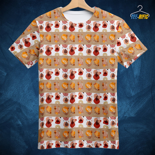 Bohemian Style All Over Printed T shirt.  Ideal for those who love colourful vibrant patterns.