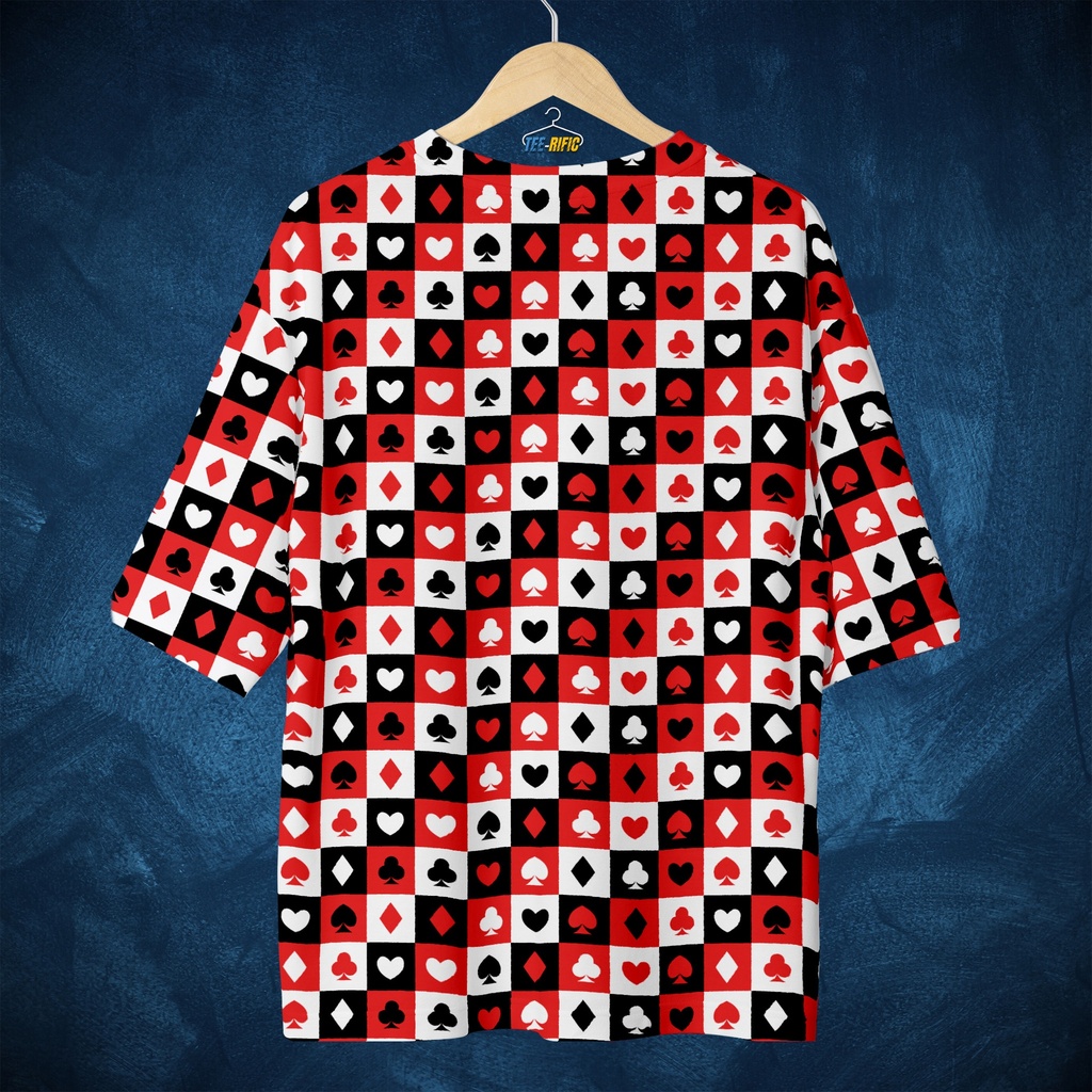 Poker Face is a Super Power - All Over Printed Oversized Tee (S)