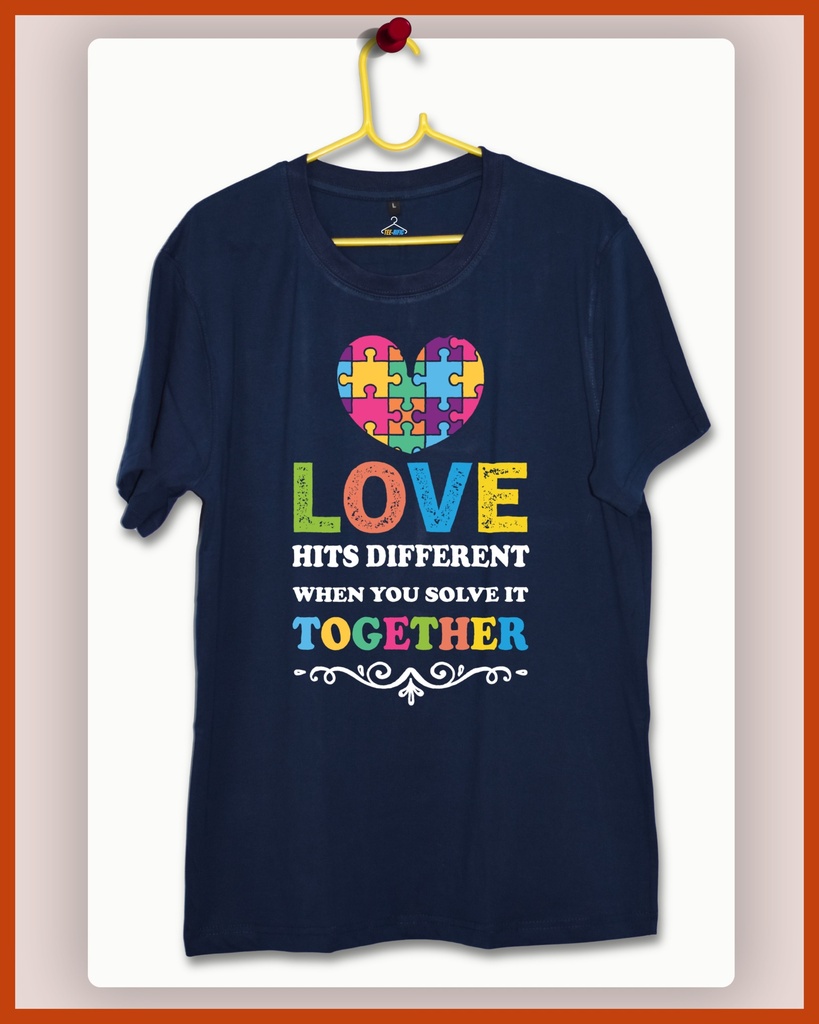Valentine’s Day Unisex Tshirt - Lover's Edition (Navy Blue, S)