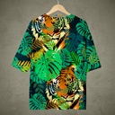 Jungle Tiger All Over Printed - Oversized T-Shirt