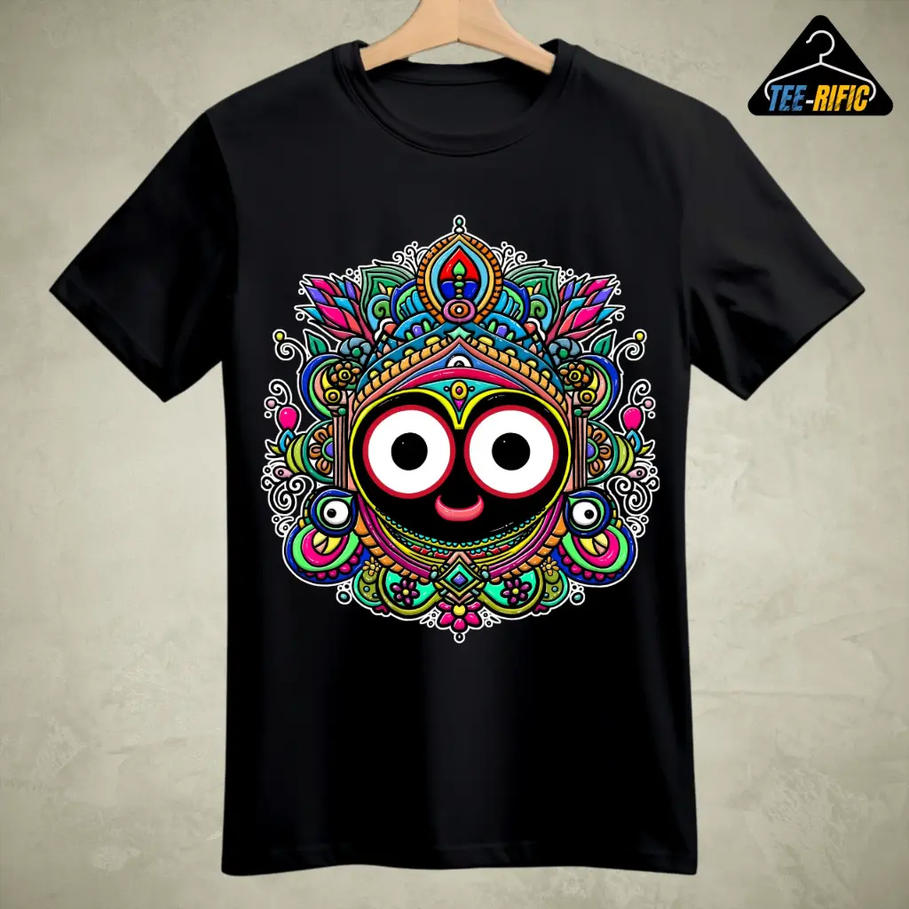 Jagannath Rath Yatra Special - Unisex T-shirt (S, Black)