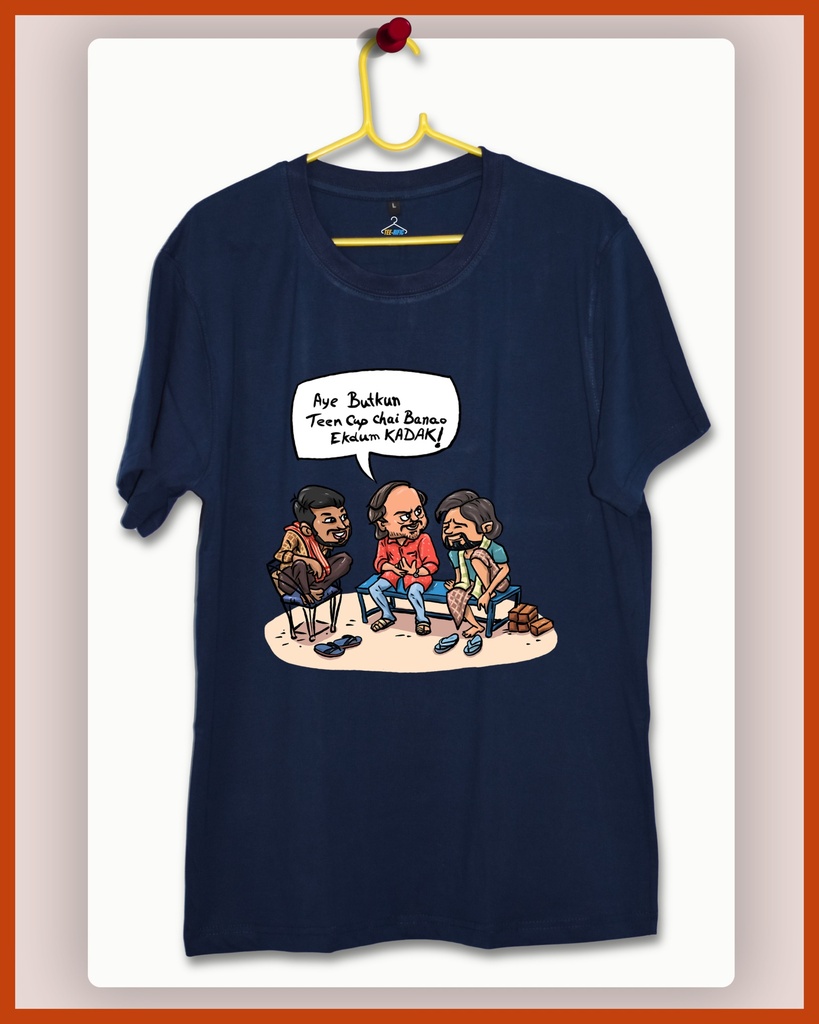 Aye Butkun! OG Chai Unisex Tshirt (Navy Blue, S)