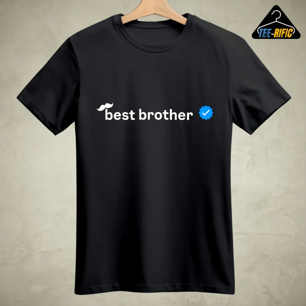 Best Brother Verified - Men's T-shirt (Black, S)