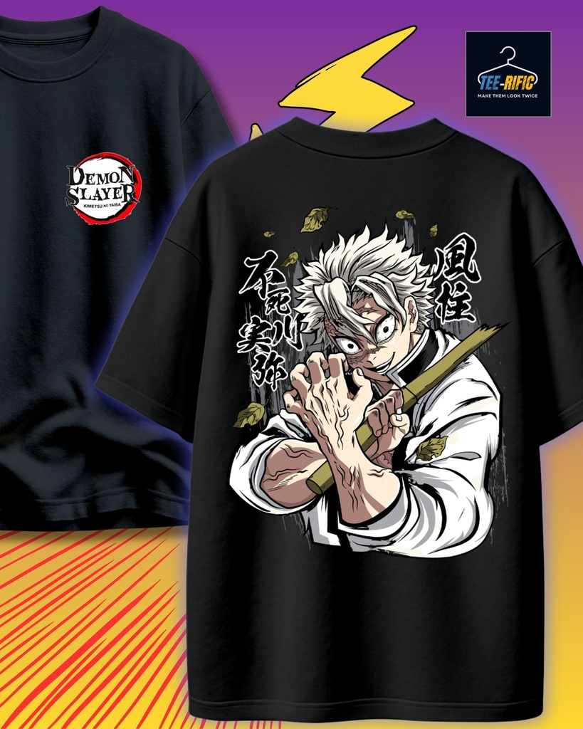 Sanemi Oversized Tshirt (S, Black)