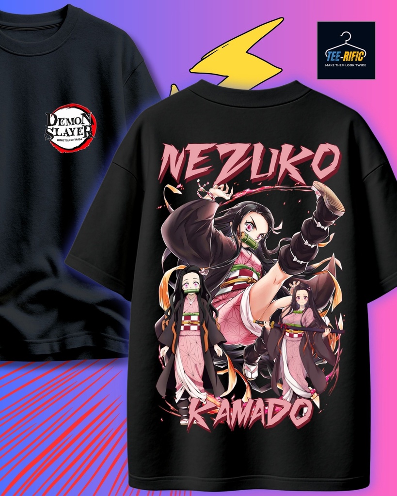 Nezuko Kamado Oversized Tshirt (S, Black)