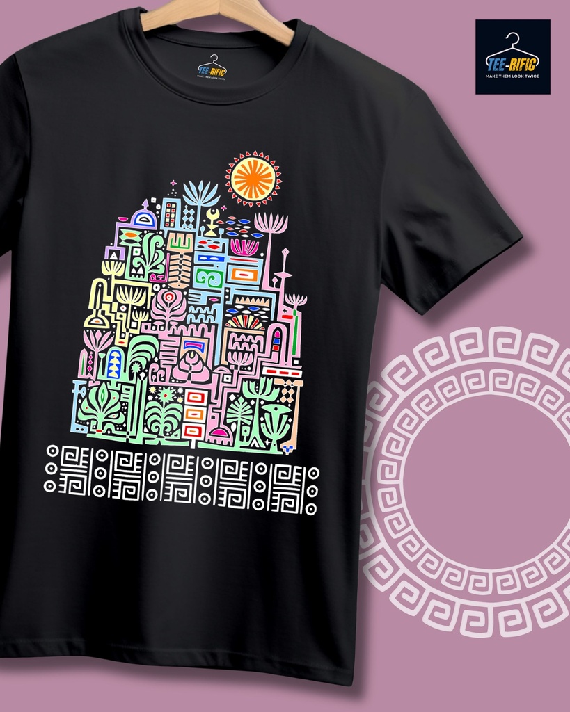 Folk Fusion Geometric Unisex Tshirt