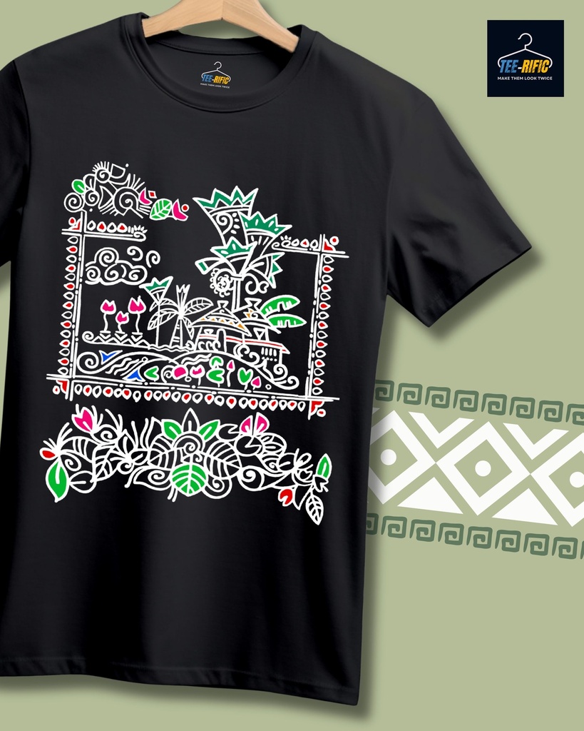 Baisakhi Alpona Village Unisex Tshirt