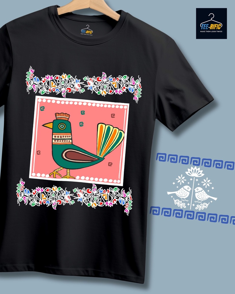 Folk Art Bird Alpona Unisex Tshirt