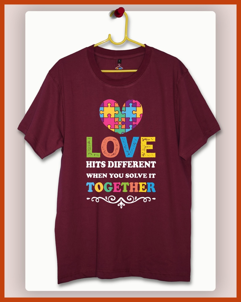 Valentine’s Day Unisex Tshirt - Lover's Edition (Wine, S)