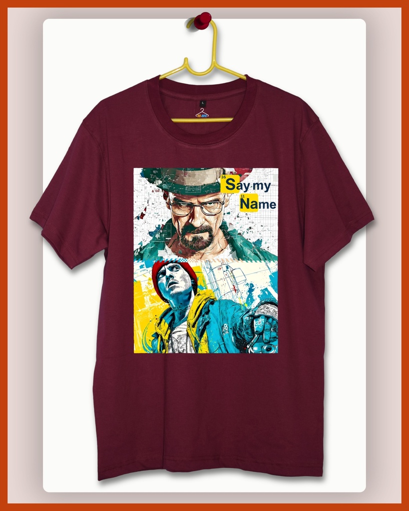 Hisenberg Unisex Tshirt (S, Wine)