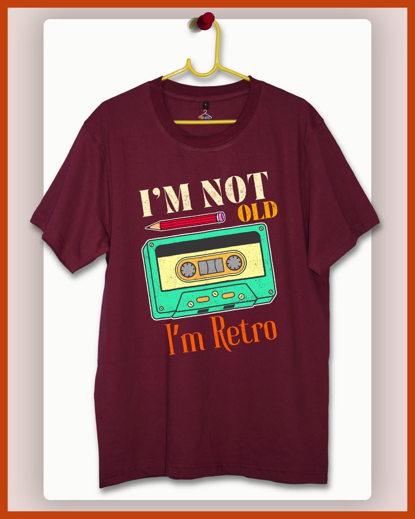 Retro Classics Unisex Tshirt (S, Wine)
