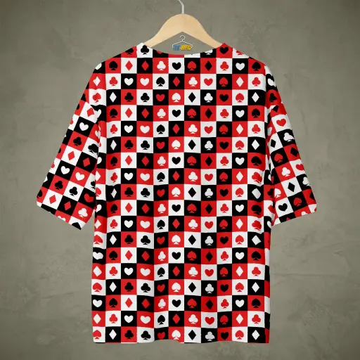 Poker Face is a Super Power - All Over Printed Oversized Tee