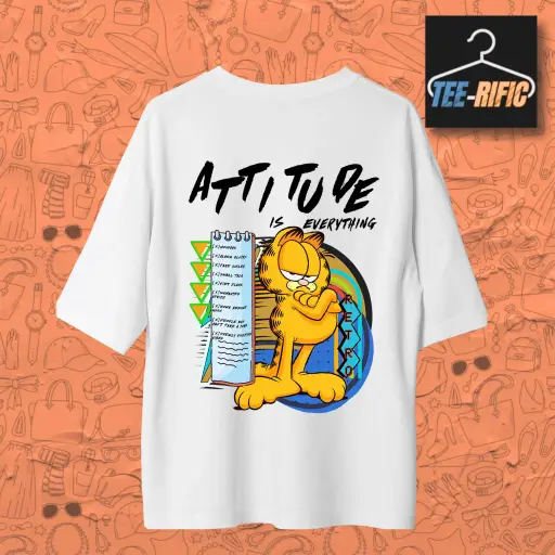 Garfield Attitude is Everything - Unisex Oversized T-shirt