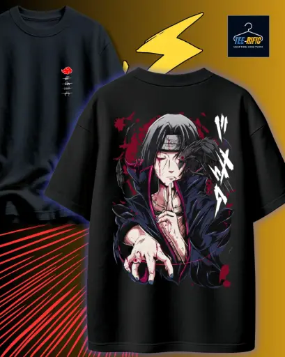 Naruto Itachi Uchiha Oversized Tshirt